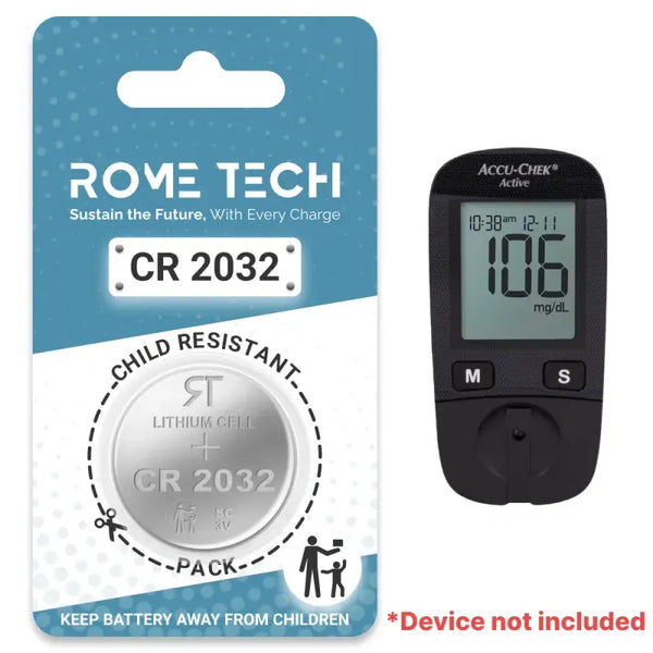 Replacement Battery for Accu-Chek Active Blood Glucose Monitor