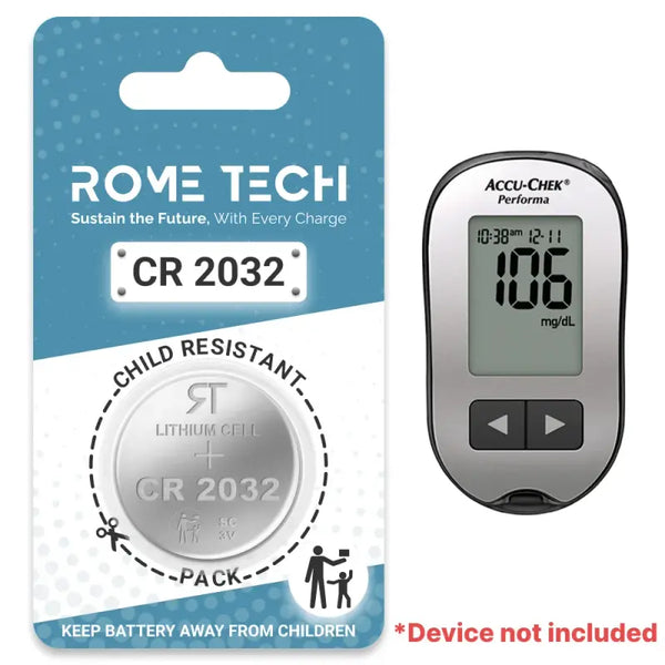 Replacement Battery for Accu-Chek Performa Blood Glucose Monitor