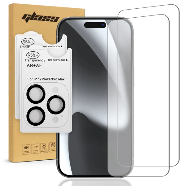 Apple iPhone 17 Pro Max Tempered Glass Screen Protector Camera Lens