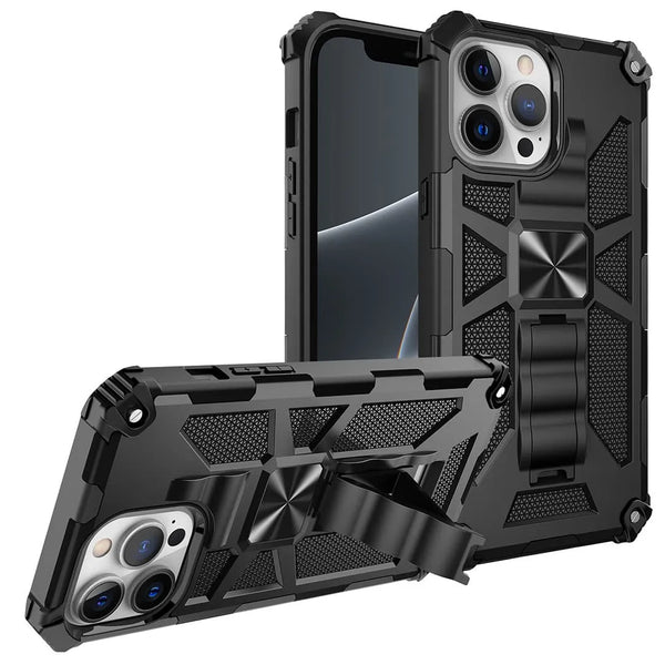 Apple iPhone 13 Pro Max Armor Case Kickstand & Magnetic Mount