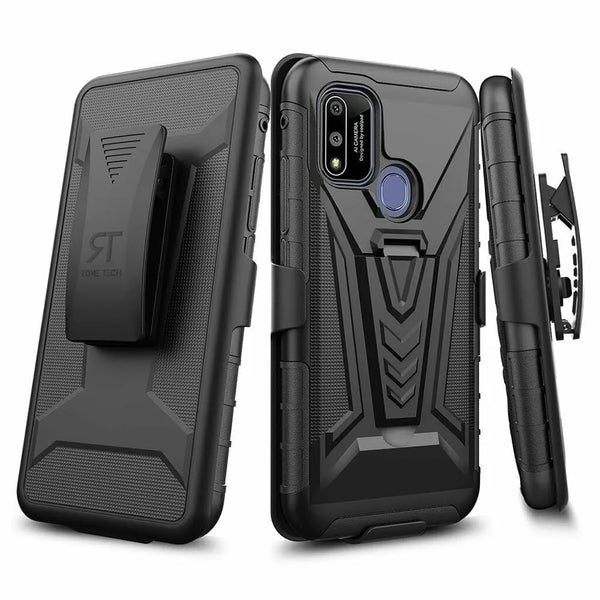 Coolpad Suva Dual-Layer Holster Case with Kickstand