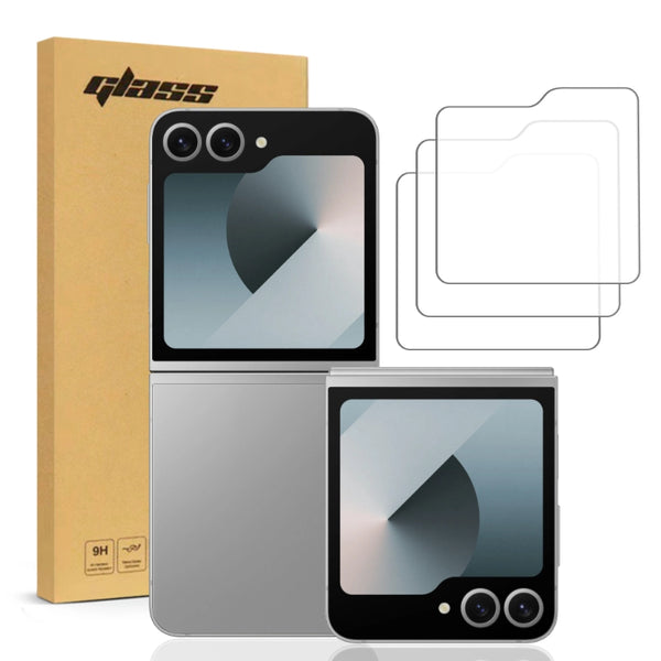 Samsung Galaxy Z Flip 6 Tempered Glass Screen Protector 3 Per Pack