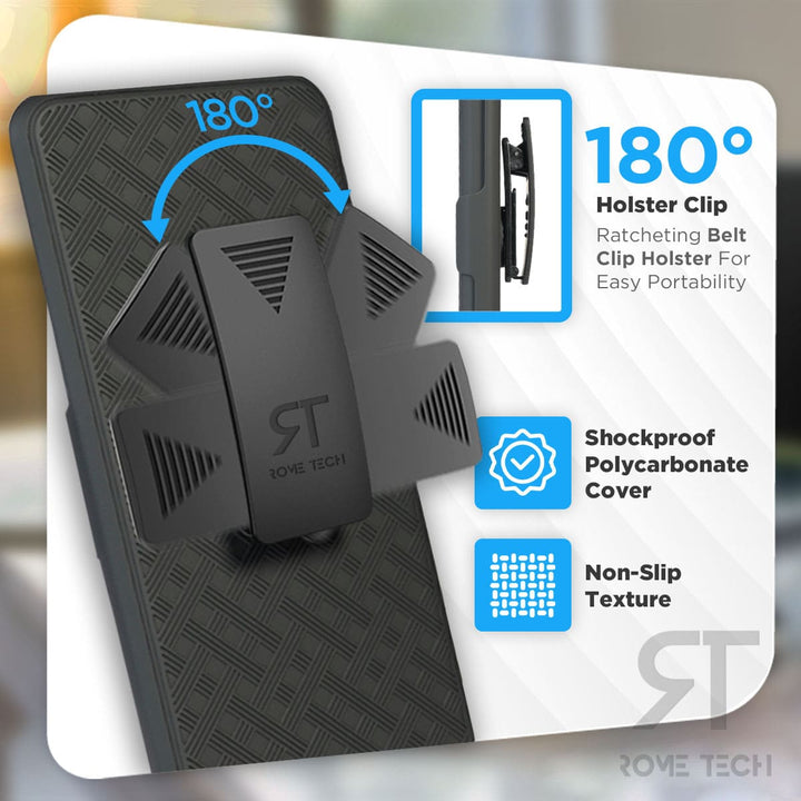 Samsung Galaxy S10 Shell Holster Combo Case freeshipping - Rome Tech Cases